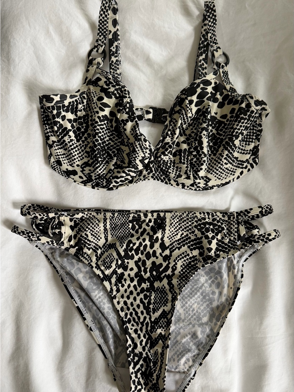 Bravissimo Underwire Two-Piece Bikini in Snake Print